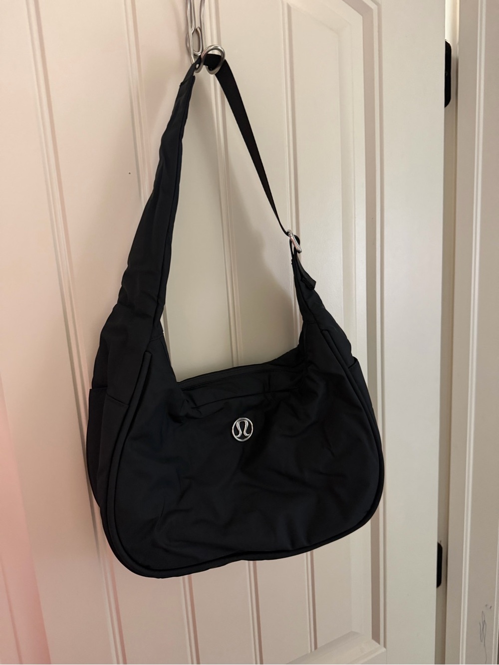 lululemon athletica Black Crescent Shoulder Bag